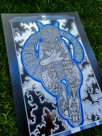 Image 3 of Ornate mew two foil print