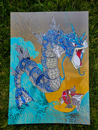 Image 3 of Ornate Gyarados and magikarp foil 