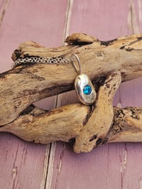Image 15 of Ready to ship! 'Azure Shimmer' Sterling Silver Necklace 