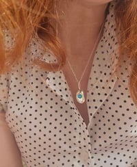 Image 14 of Ready to ship! 'Azure Shimmer' Sterling Silver Necklace 