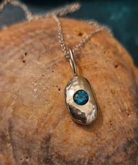 Image 16 of Ready to ship! 'Azure Shimmer' Sterling Silver Necklace 