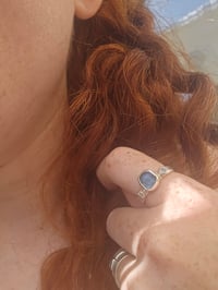 Image 17 of Ready to ship! UK ring size R and US size 9 Cornish Seaglass and sparkly Cubic Zirconia Ring