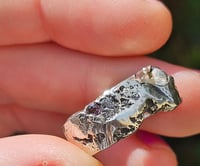 Image 1 of Ready to ship! Chunky Sterling Silver ring with Gems
