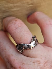 Image 14 of Ready to ship! Chunky Sterling Silver ring with Gems