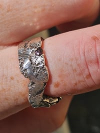 Image 10 of Ready to ship! Chunky Sterling Silver ring with Gems