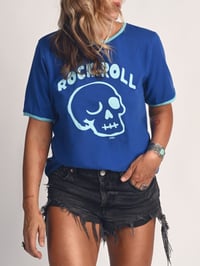 Image 1 of CAMISETA UNISEX ROCK&ROLL AZUL