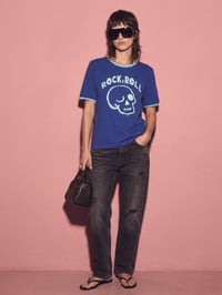 Image 4 of CAMISETA UNISEX ROCK&ROLL AZUL