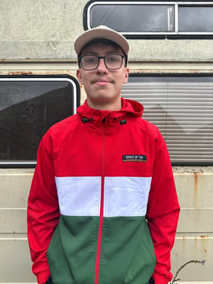 Image of Spirit of 58’ Ripstop Anorak in Red, White and Green