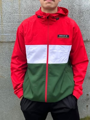 Image of Spirit of 58’ Ripstop Anorak in Red, White and Green
