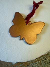 Image 3 of One-of a-kind Hand Marbled Ceramic Butterfly - 1 of 5 