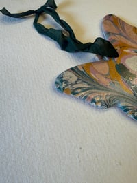 Image 3 of One-of a-kind Hand Marbled Ceramic Butterfly - 2 of 5 