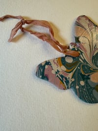 Image 4 of One-of a-kind Hand Marbled Ceramic Butterfly - 3 of 5 