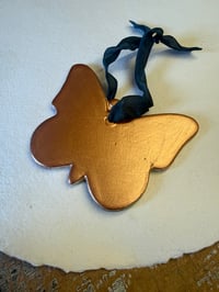 Image 2 of One-of a-kind Hand Marbled Ceramic Butterfly - 4 of 5 