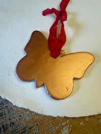Image 4 of One-of a-kind Hand Marbled Ceramic Butterfly - 5 of 5 
