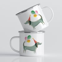 Emailletasse Partydackel