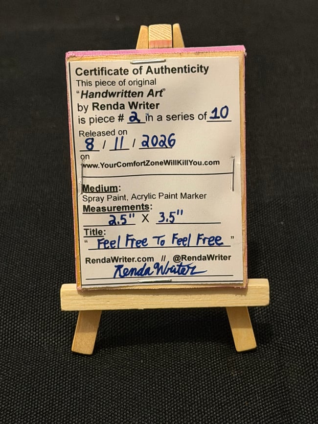 2.5” x 3.5” Mini Canvas / Series of 10 - Released on 8/11/26