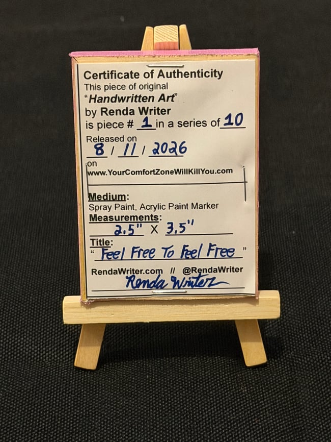 2.5” x 3.5” Mini Canvas / Series of 10 - Released on 8/11/26