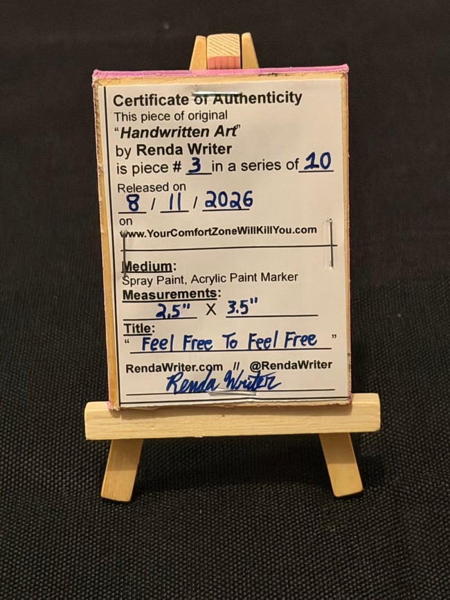 2.5” x 3.5” Mini Canvas / Series of 10 - Released on 8/11/26
