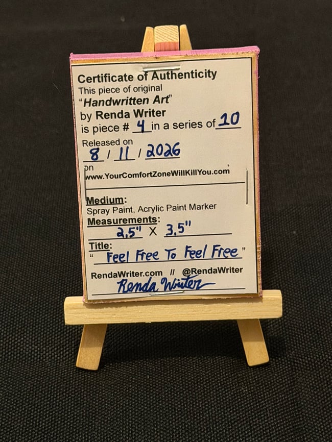 2.5” x 3.5” Mini Canvas / Series of 10 - Released on 8/11/26