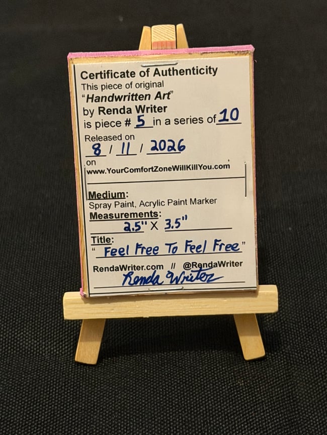 2.5” x 3.5” Mini Canvas / Series of 10 - Released on 8/11/26