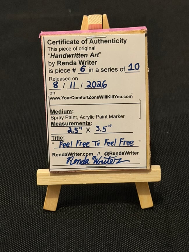 2.5” x 3.5” Mini Canvas / Series of 10 - Released on 8/11/26