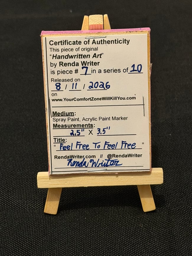 2.5” x 3.5” Mini Canvas / Series of 10 - Released on 8/11/26