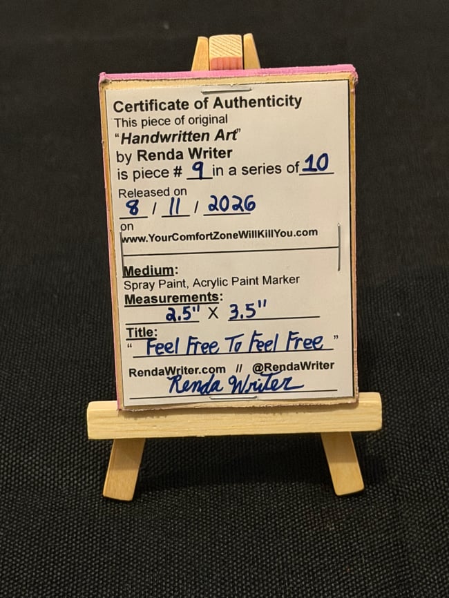 2.5” x 3.5” Mini Canvas / Series of 10 - Released on 8/11/26