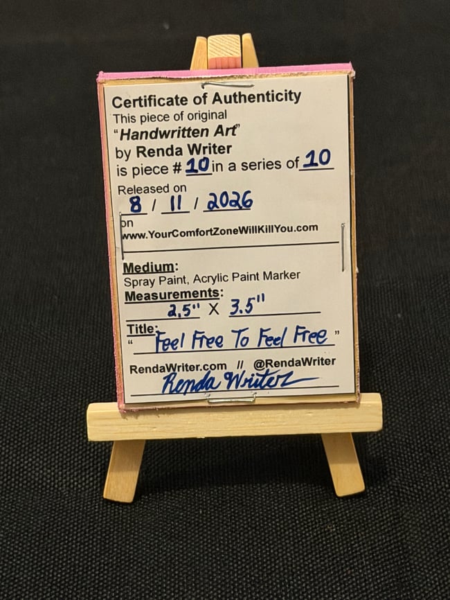 2.5” x 3.5” Mini Canvas / Series of 10 - Released on 8/11/26