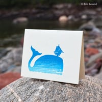 Image 1 of Greeting Card: "Spouting whale"