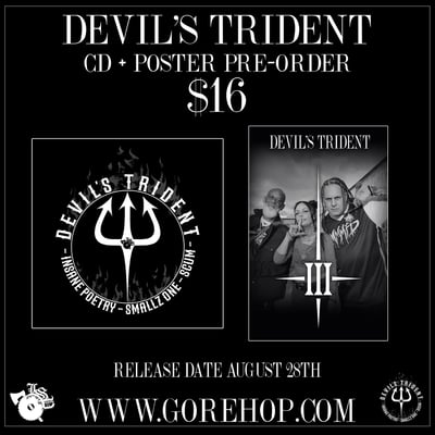 Image of DEVIL'S TRIDENT: DEVIL'S TRIDENT cd / poster COMBO