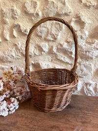 Image 2 of Petit panier en osier - Objet brocante 