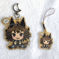 Image 1 of Chibi Werewolf Phone Charm and Keychain