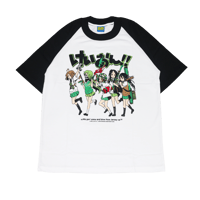 Image 1 of K-ON FANETO - RAGLAN TEE (BLACK WHITE) 