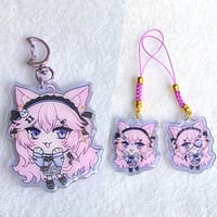 Image 1 of Nyanners Phone Charm and Keychain