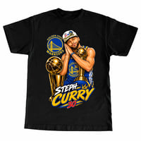 "Steph Curry" By Culture Classics in Black T Shirt 