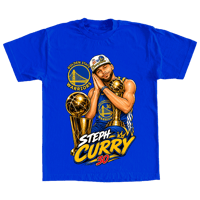 "Steph Curry" By Culture Classics in Royal Blue T Shirt 
