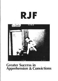 *PRE-ORDER* RJF - Greater Success In Apprehension & Convictions CD (Segerhuva)