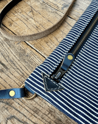 Image 2 of Small Crossbody Bag in Hickory Stripe