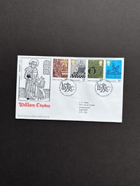 Image 1 of William Caxton First Day Cover