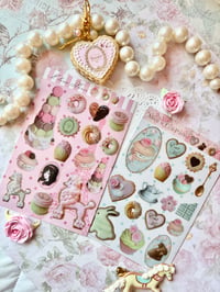 Image 2 of I love paris clear sticker sheet