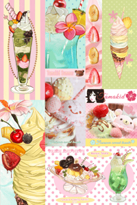 Summer sweets Sticker sheet
