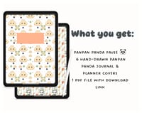 Image 3 of Panpan Panda Journal & Notebook Covers/GoodNotes