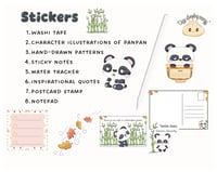 Image 4 of Kawaii Panda GoodNotes iPad Sticker Bundle/Digital Sticky Notes