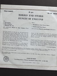 Image 6 of Morris and Sword Dances of England 7" Vinyl