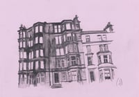 Image 2 of Tenements,  Rothesay Terrace, Edinburgh - Pencil on Paper 