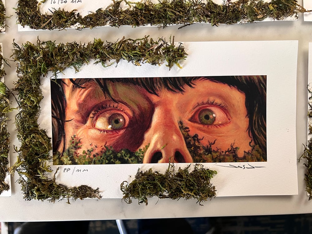 "Meteor Shit" mossman variant - 9" x 5"  hand embellished printers proof gicleé