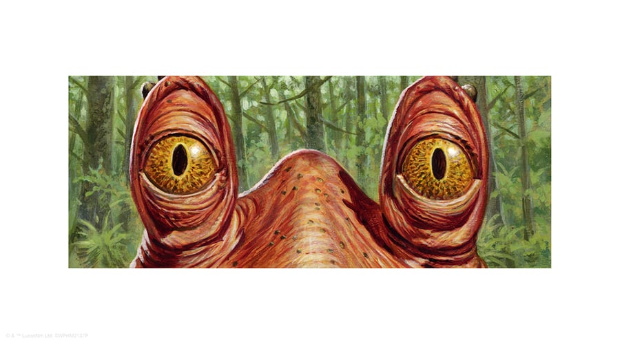 "Jar Jar Binks: The Gungan Guide" - 9" x 5"  limited edition AP gicleé