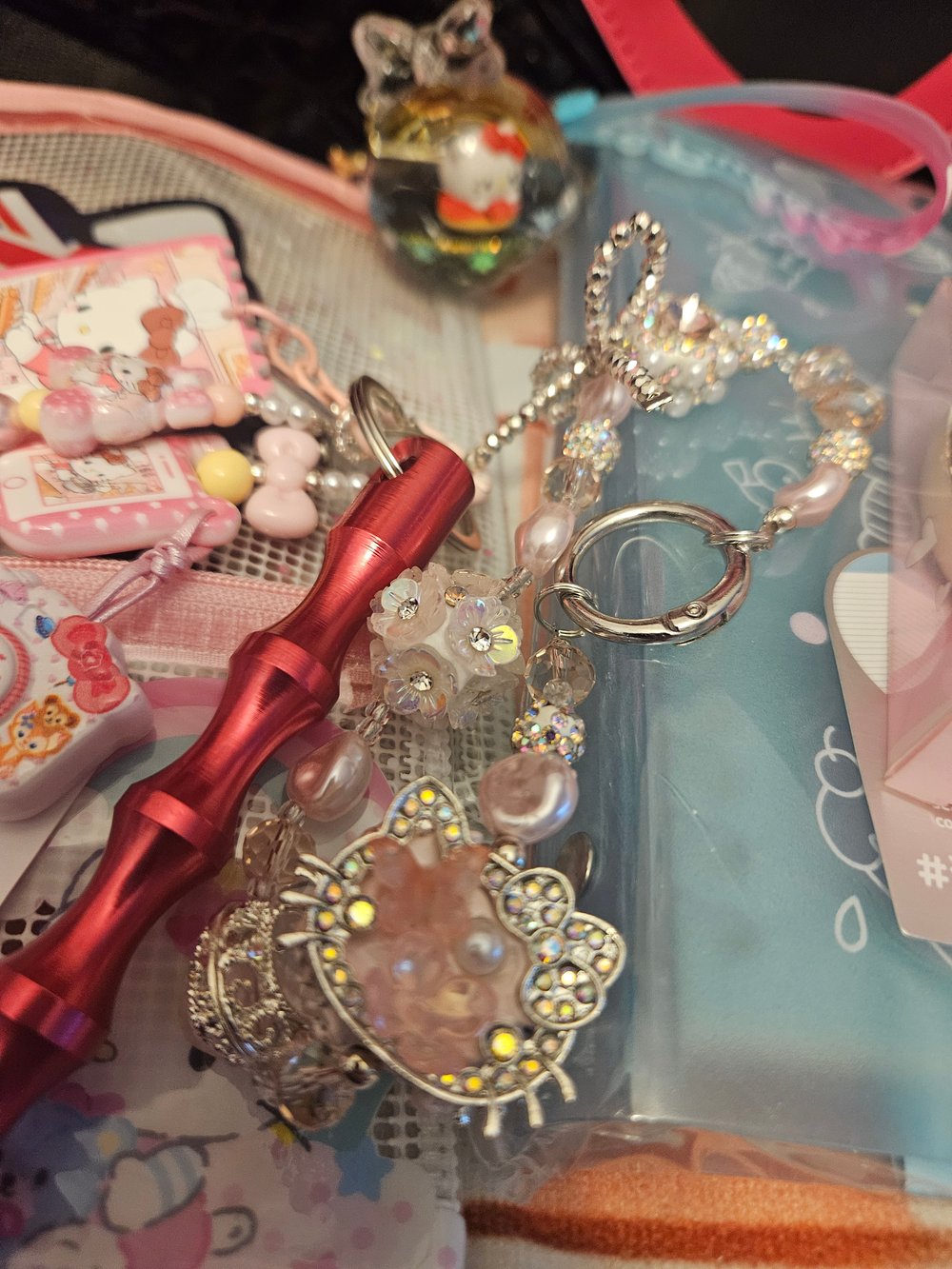Image of Hello Kitty Black&Hot Pink Travel Bag Bundle 