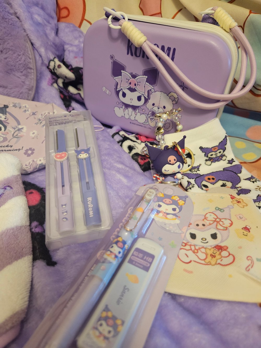 Image of Kuromi Blanket Bag Bundle 