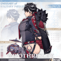 Image 3 of [PRE-ORDER] Nice To MEAT You Standee - Genshin Impact - Varka, Wriothesley